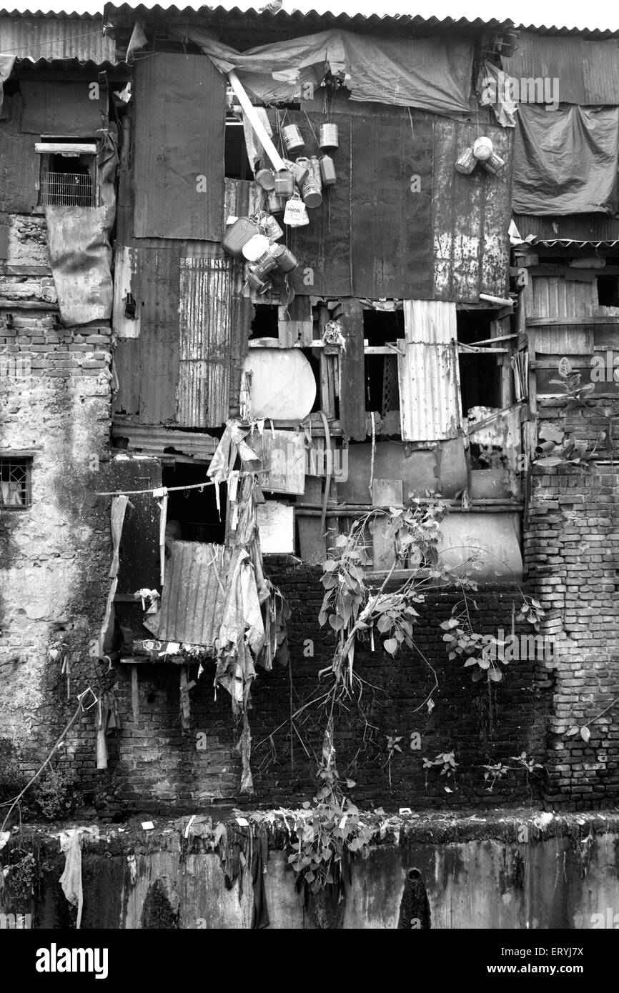 Dharavi slum ; Bombay ; Mumbai ; Maharashtra ; India ; Asia ; Asian ; Indian Stock Photo