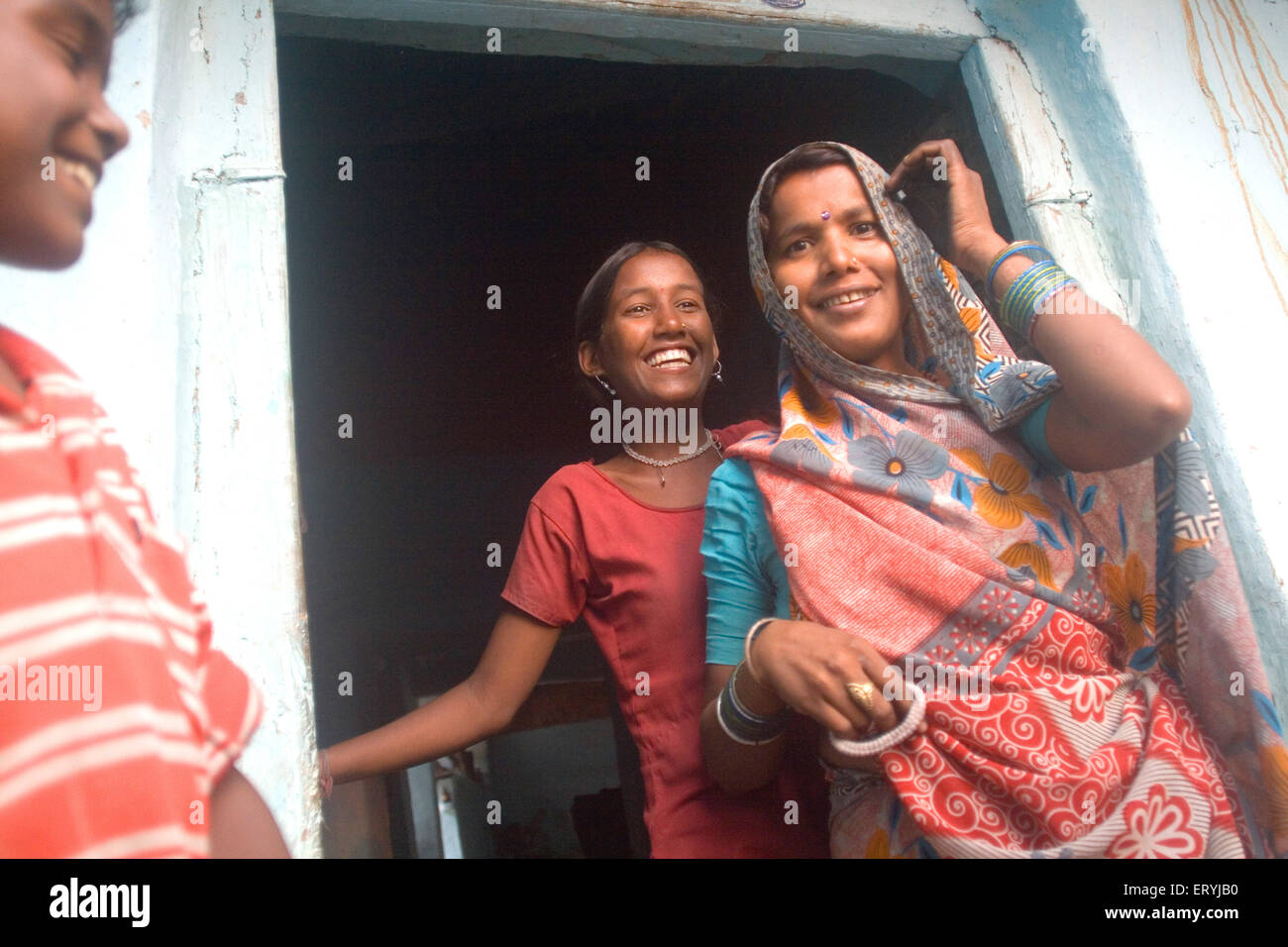 Indian rural mother and daughter , India , Asia Stock Photo - Alamy