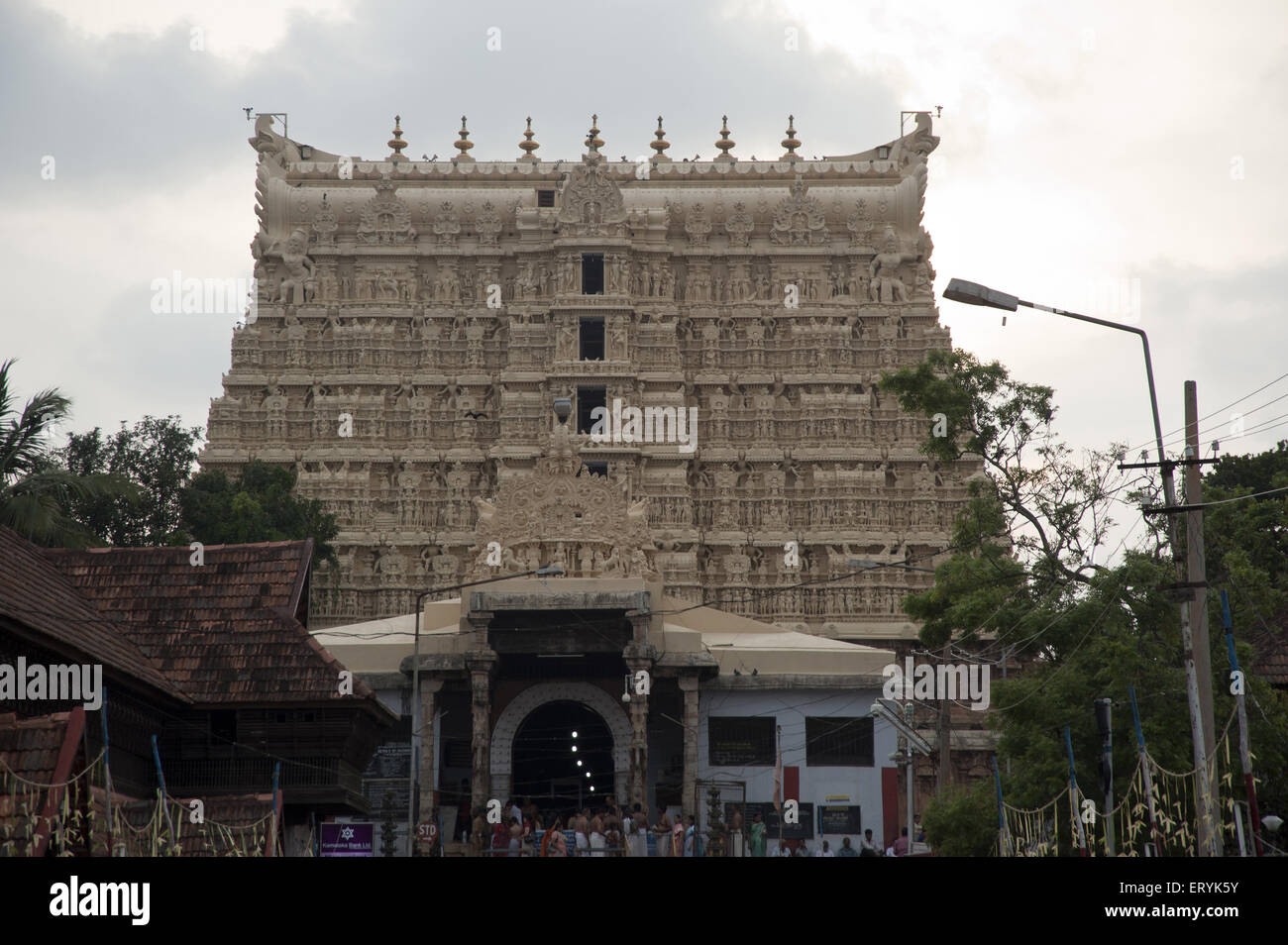 Padmanabhaswamy Temple at trivandrum kerala  India Stock Photo