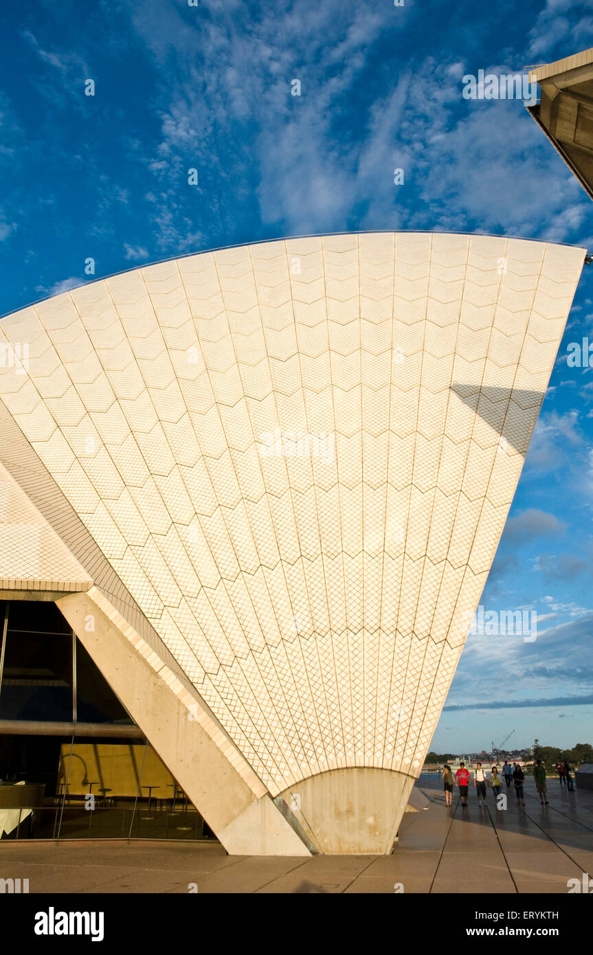 Sydney Opera House architecture ; Sydney ; New South Wales ; Australia Stock Photo