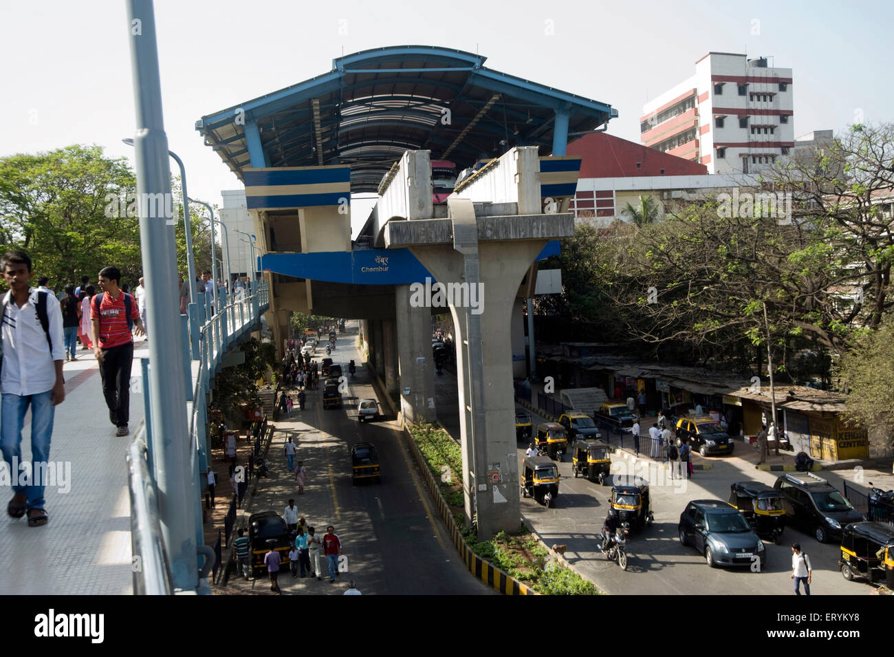 monorail chembur station mumbai Maharashtra India Asia Stock Photo Alamy