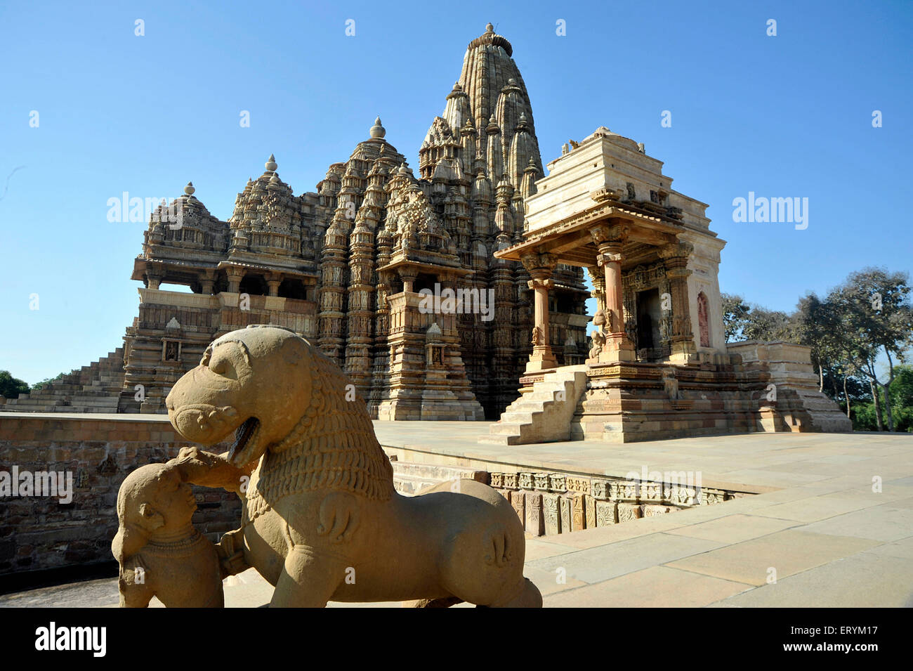 sculpture kandariya mahadeva temple khajuraho madhya pradesh India Asia Stock Photo