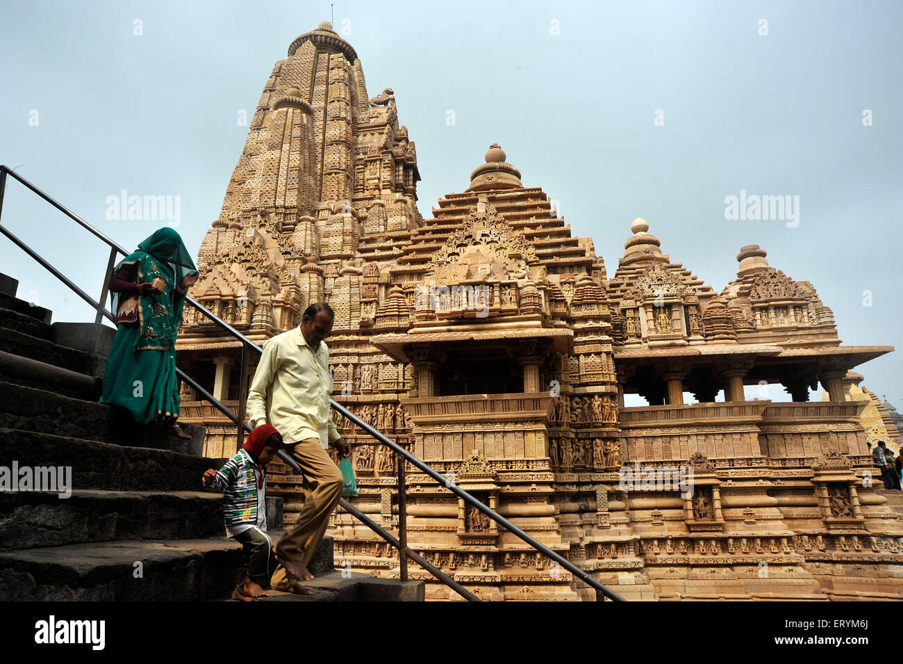 Lakshman temple  khajuraho madhya pradesh India Asia Stock Photo