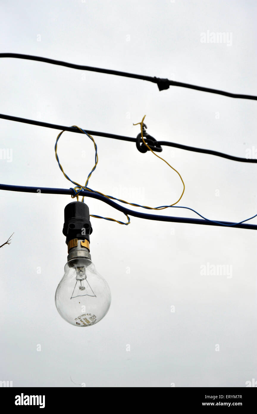 Electric bulb Madhya Pradesh India Asia Stock Photo