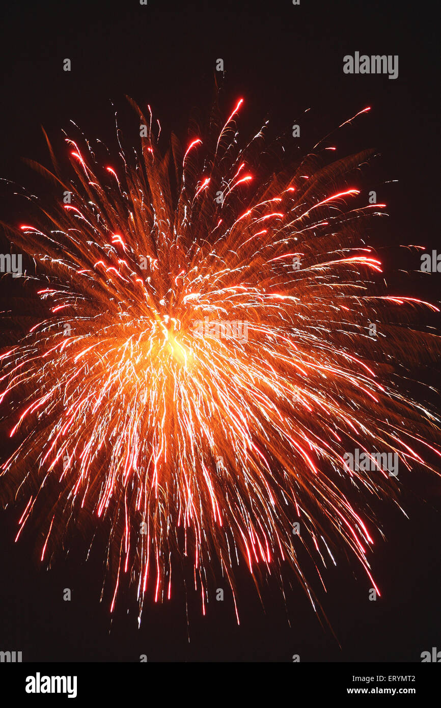 Fireworks , Diwali festival , Deepavali festivals , Dipawali , Divali , India , Asia Stock Photo