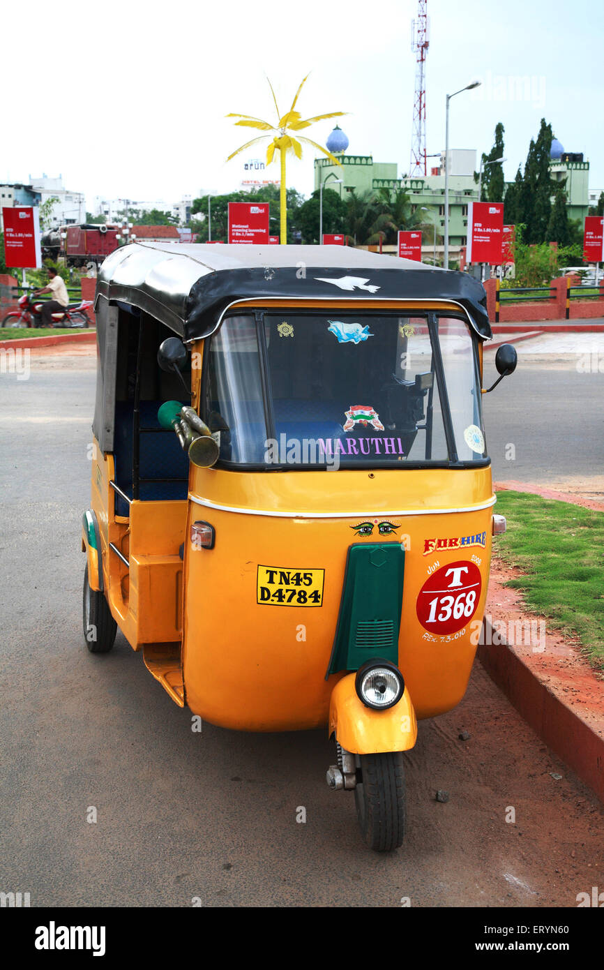 Rickshaw at Trichy Tiruchchirappalli ; Tamil Nadu ; India NO PR Stock Photo