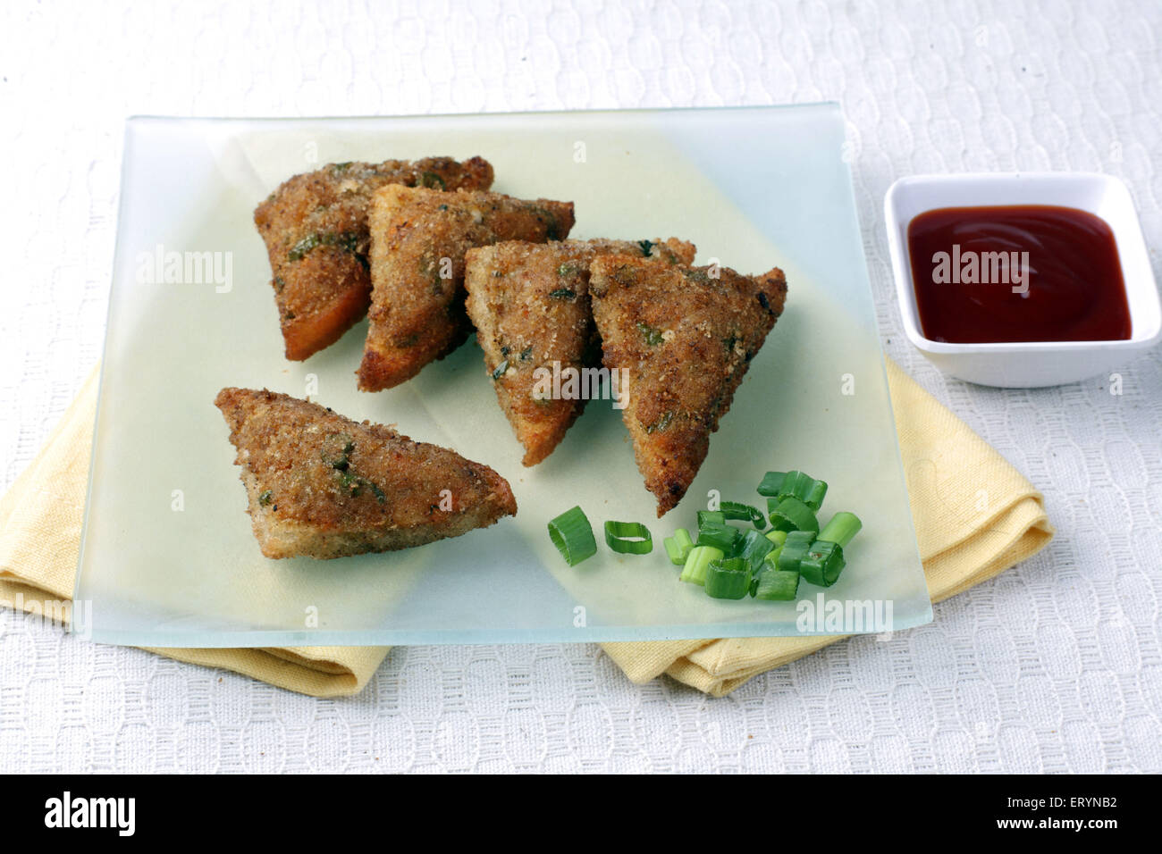chinese toast arranged on plate India PR#743AH Stock Photo