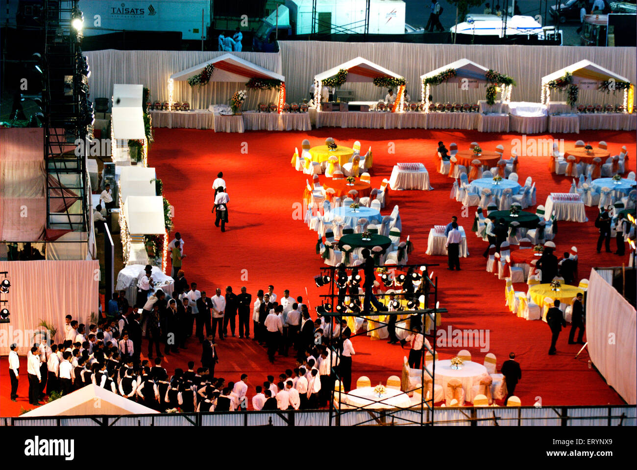 Dinner preparation , Tata Motor , Tata Nano , launch party , Bombay ,  Mumbai , Maharashtra , India , Asia Stock Photo