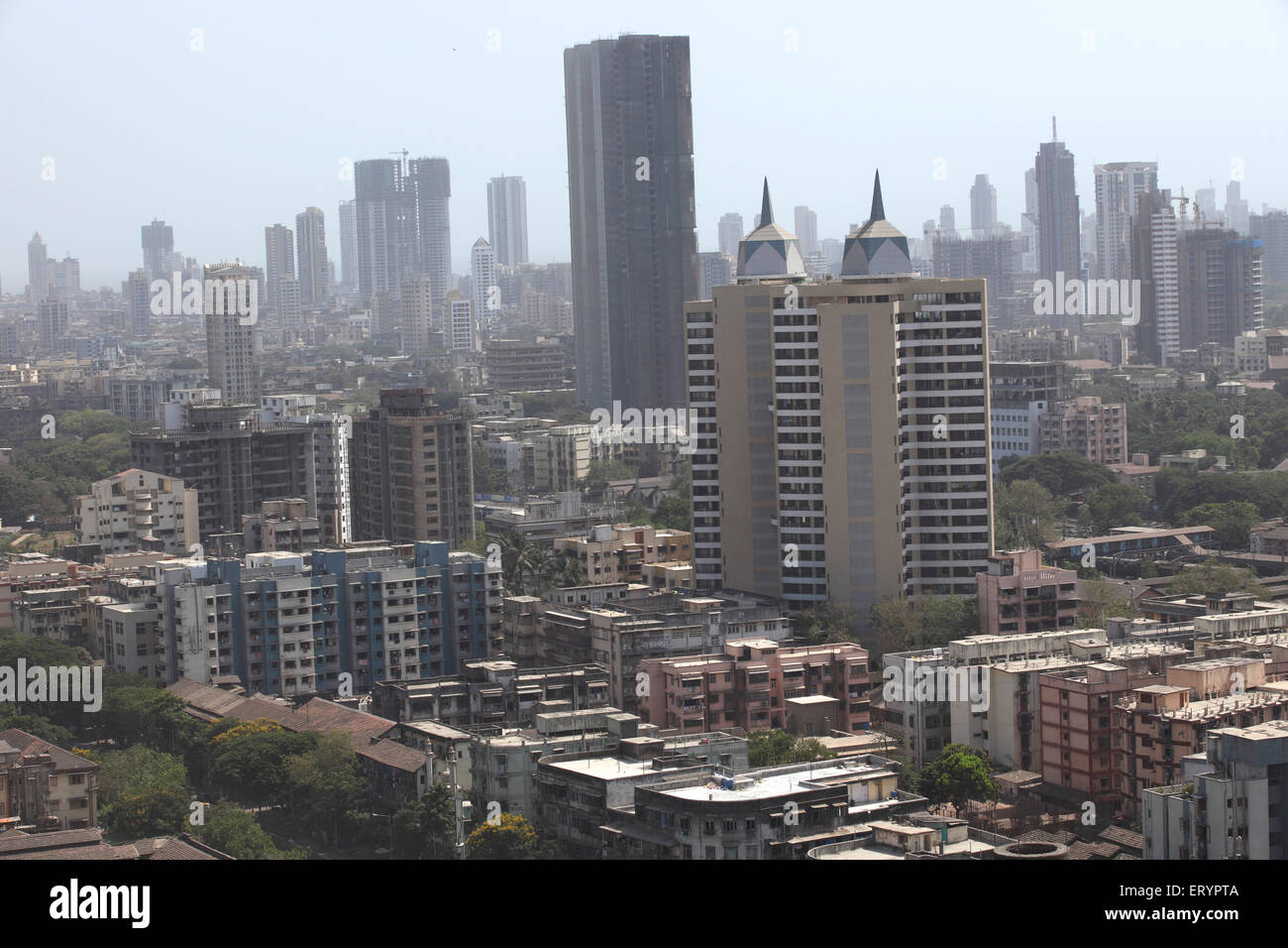 Multi storeyed buildings at Lalbaug ; Bombay Mumbai ; Maharashtra ; India Stock Photo