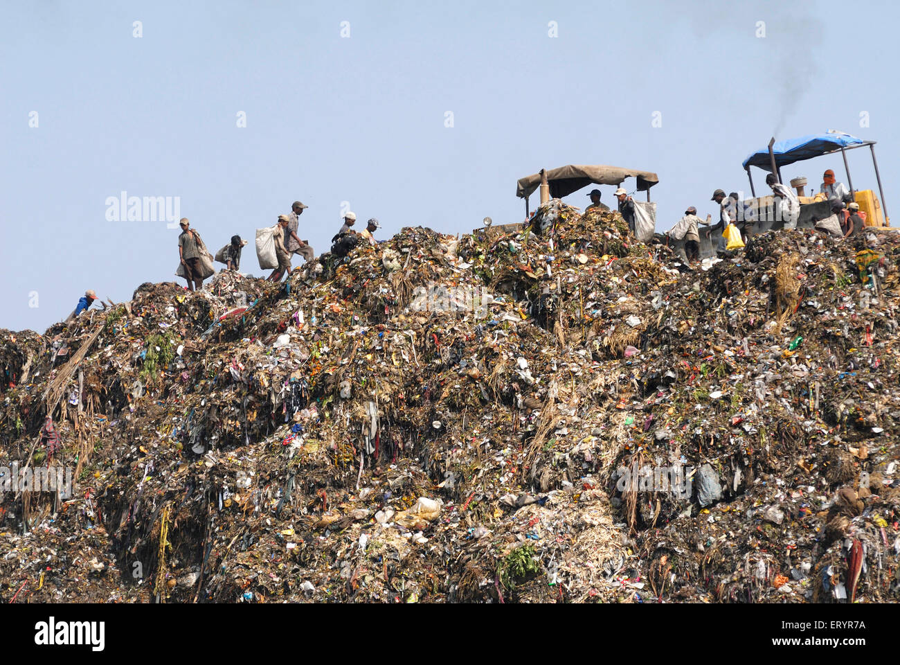 Landfill , waste dumping ground , Deonar , Bombay , Mumbai