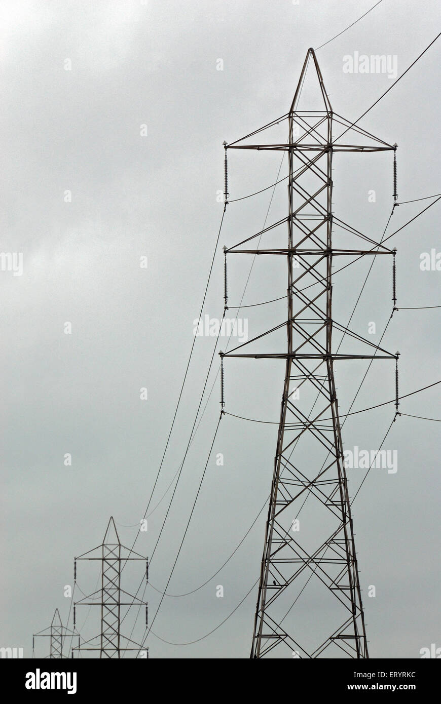 Transmission tower , power tower , High voltage power line electric