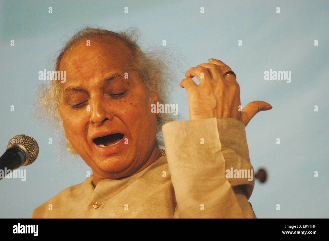 Pandit Jasraj , Indian classical vocalist belonging to the Mewati gharana , India , Asia Stock Photo
