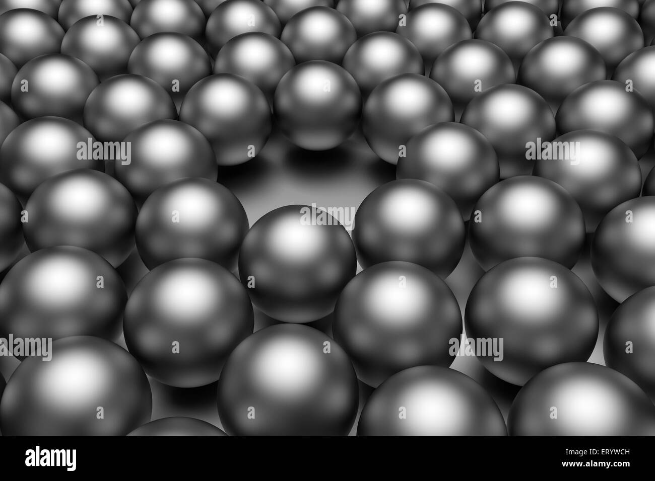 3d rendering of a lot of steel balls Stock Photo Alamy
