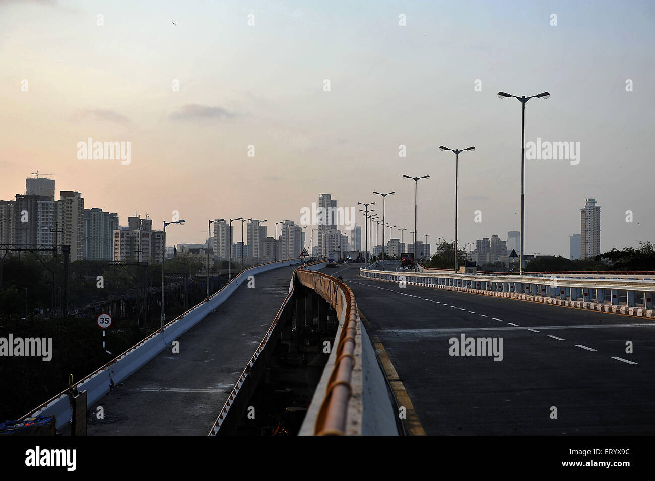 Eastern Express Freeway connects South Mumbai Maharashtra India Asia