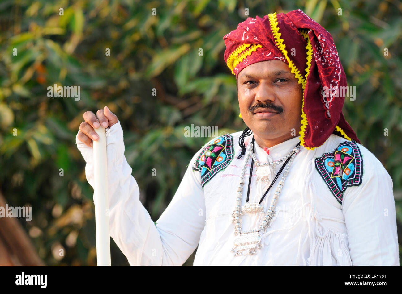 Kanbi tribal man ; Bhuj  ; Kutch  ; Gujarat  ; India  MR#771B Stock Photo