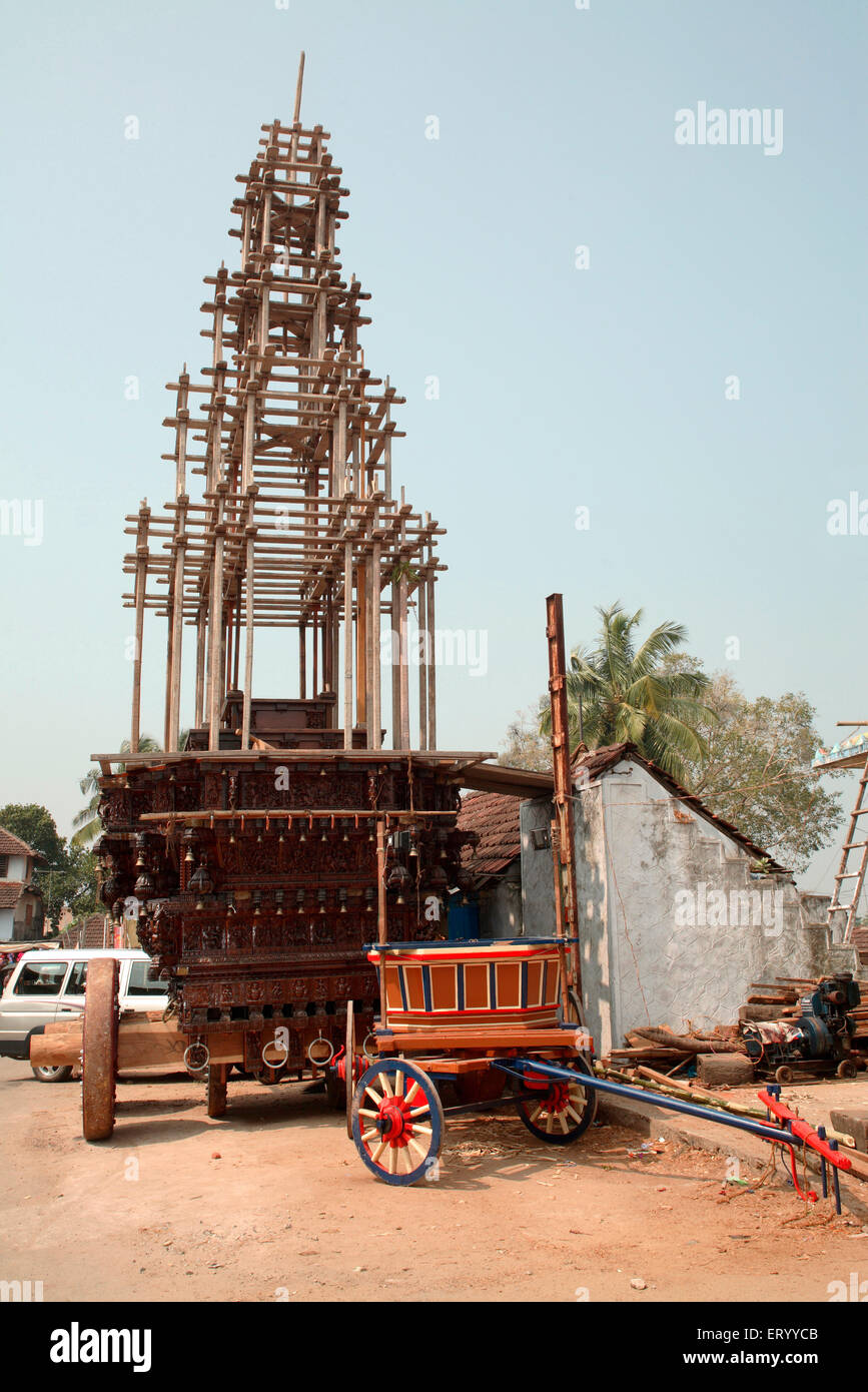 Ratholsavam Chariot Festival preparation ; Palghat , Palakad , Palakkad , Kerala , India , Asia Stock Photo