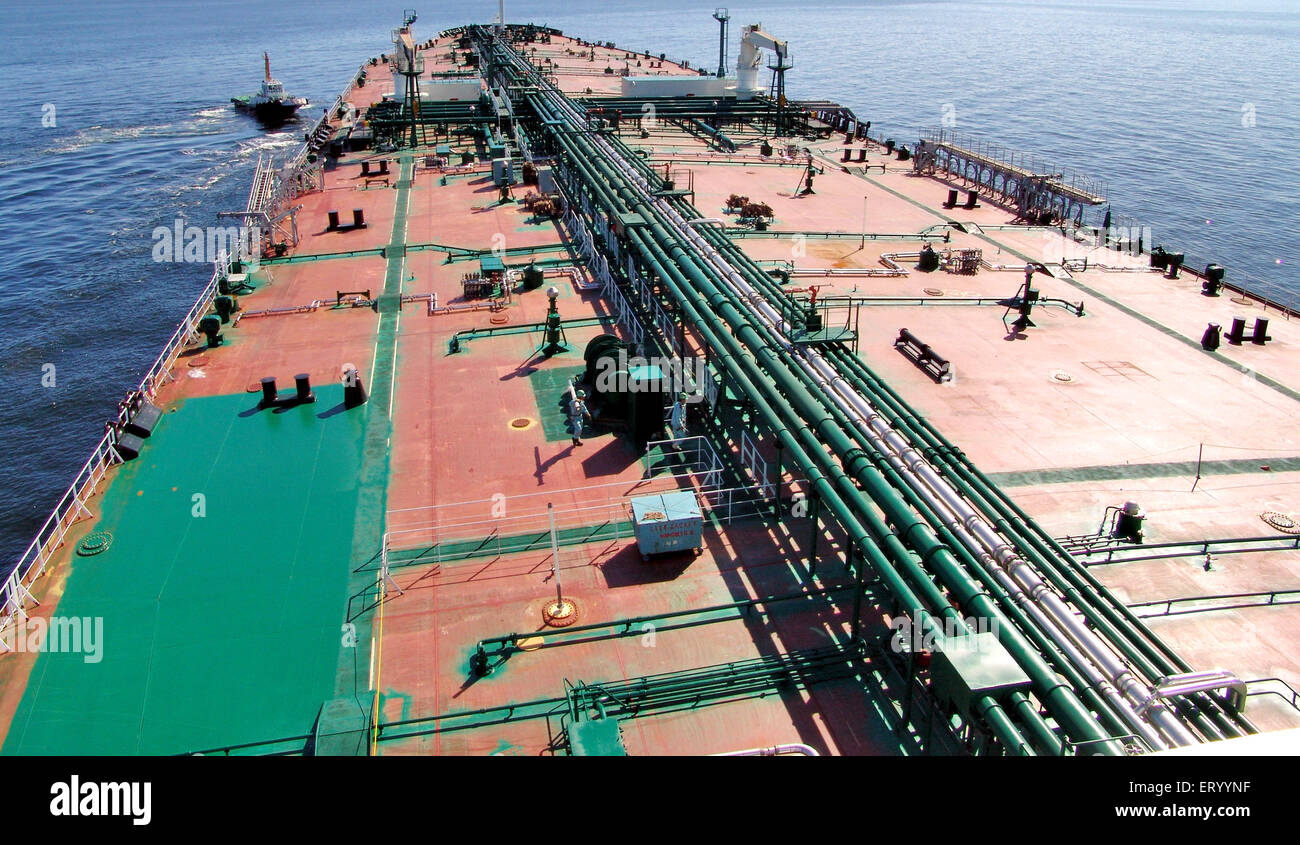 Crude oil tanker Stock Photo