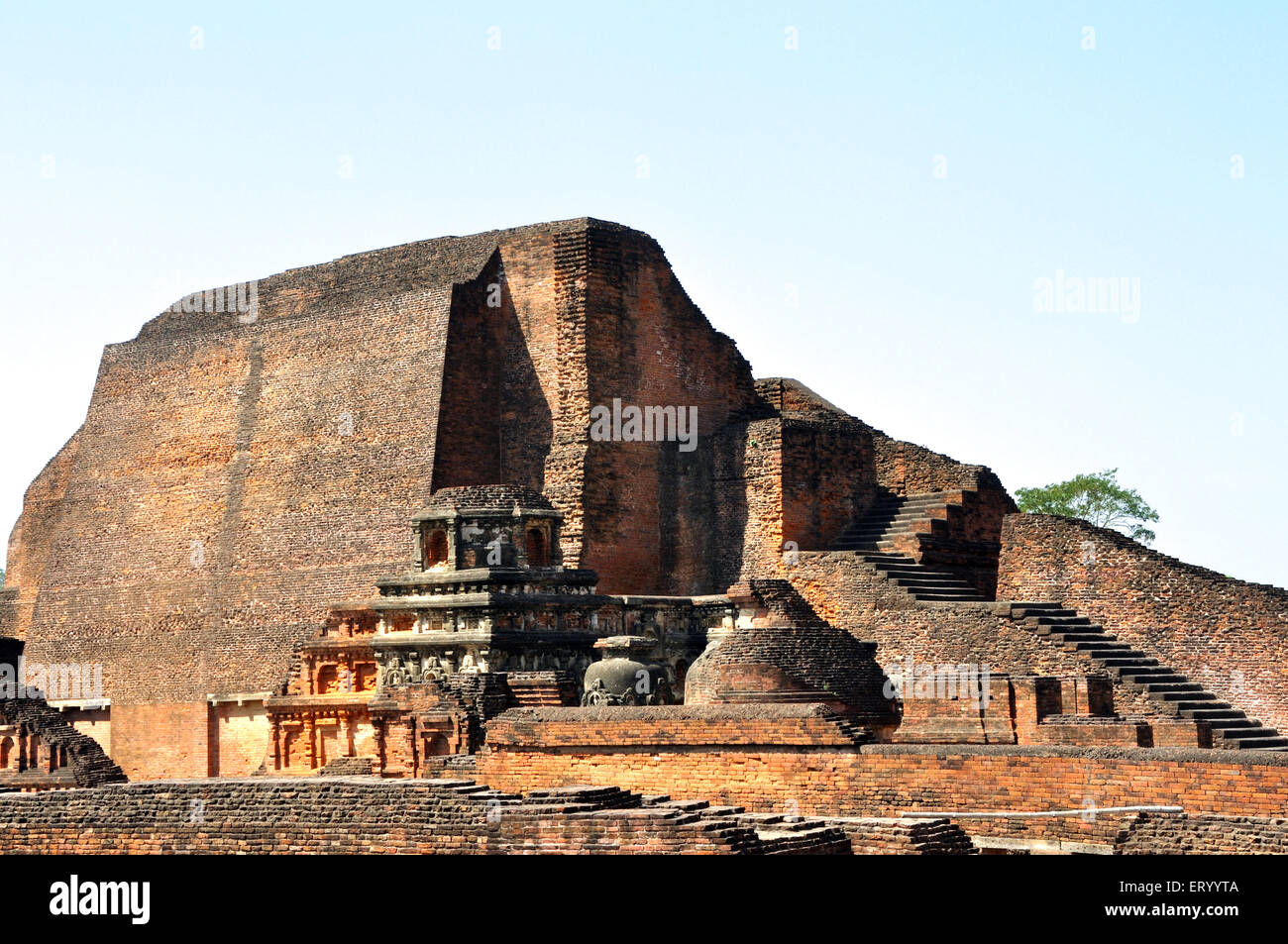 Nalanda University ruins ; Nalanda ; Bihar ; India ; Asia Stock Photo