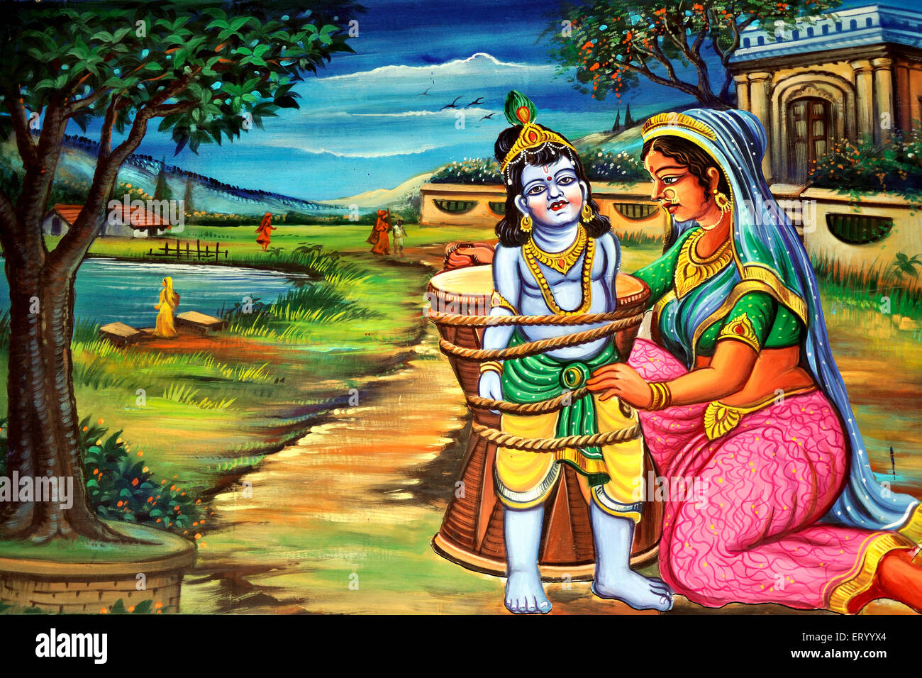 Yashoda And Krishna Hi res Stock Photography And Images Alamy