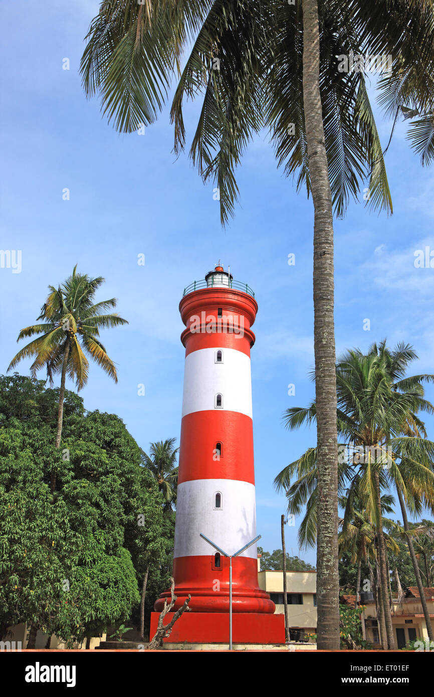Lighthouse, Alleppey, Alappuzha, Laccadive Sea, Kerala, India, Asia Stock Photo