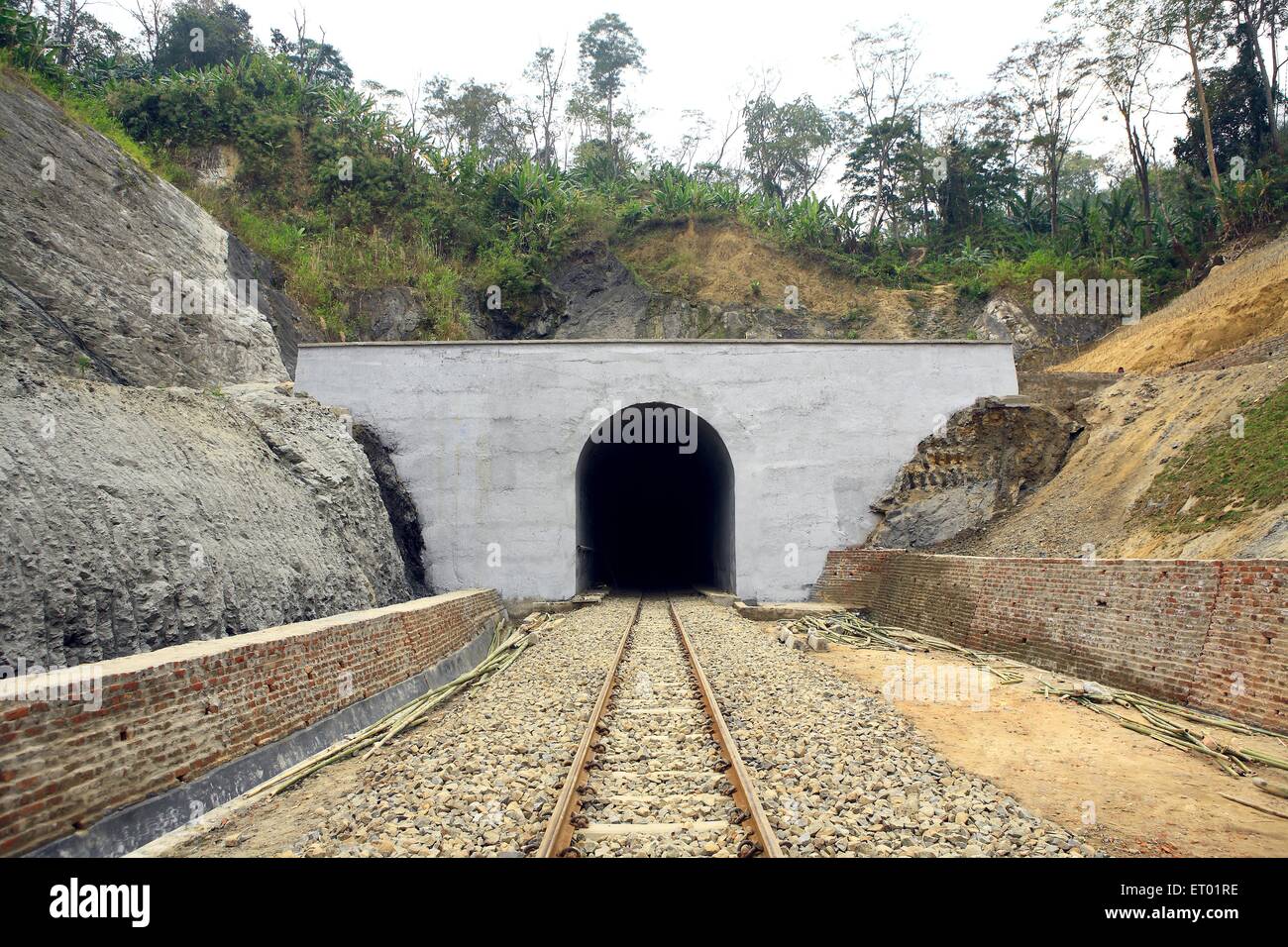 Tunnel entrance ; Agartala ; Tripura ; India , asia Stock Photo