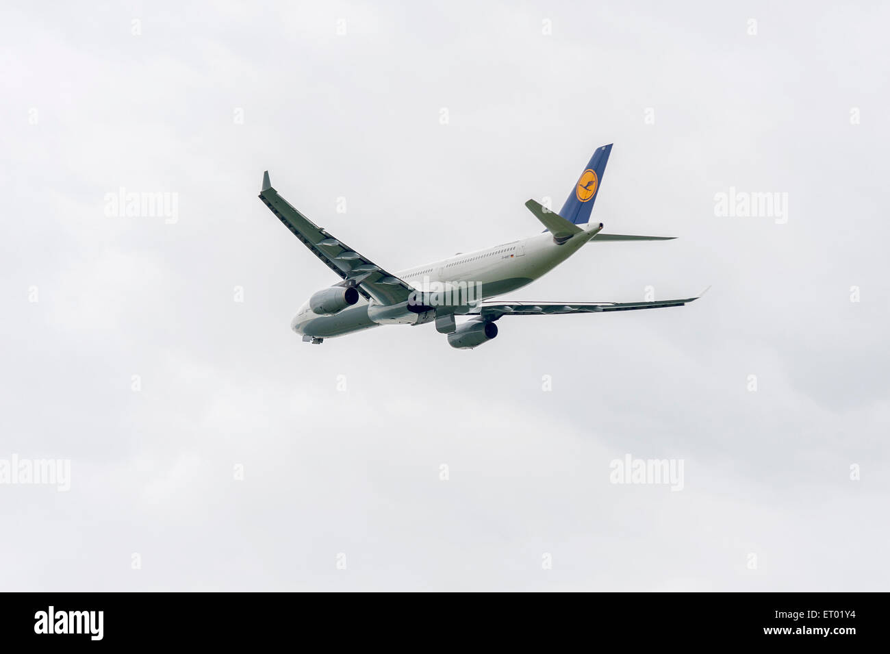 Lufthansa Airplane Stock Photo