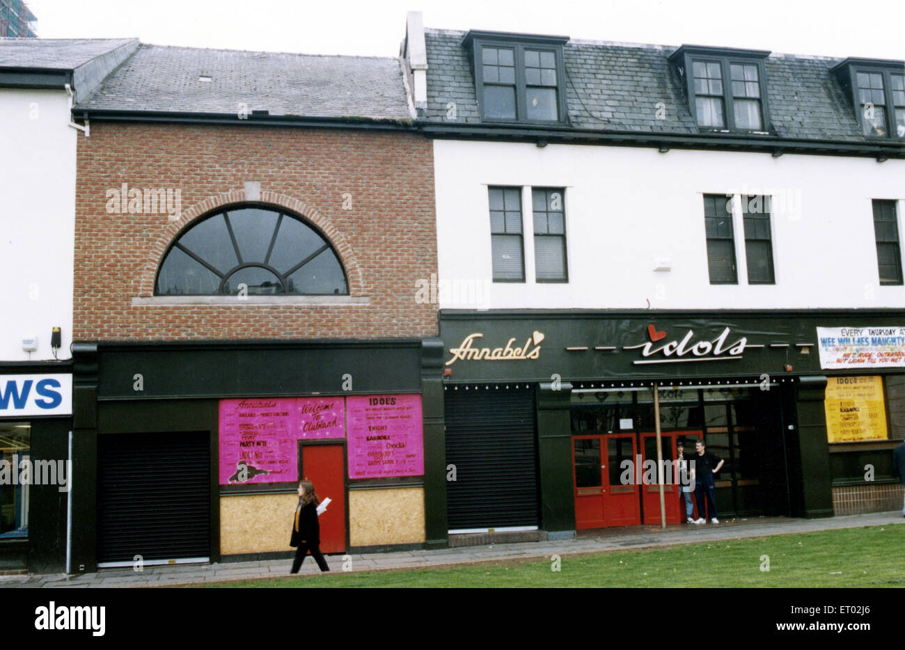 Annabels nightclub, High Street West Sunderland, Tyne and Wear. 5th May 1994 Stock Photo