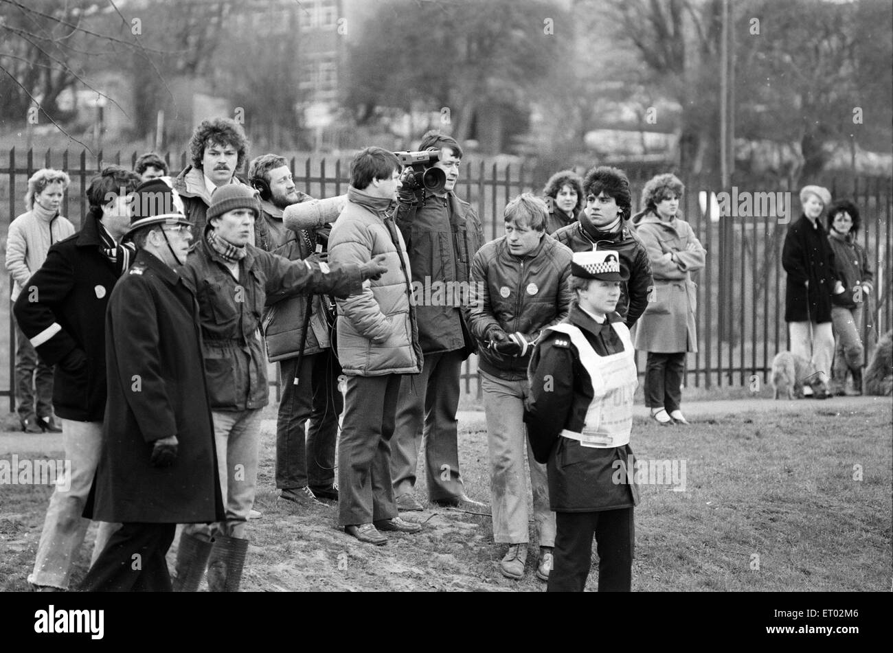Miners Strike 1984 1985, Pictured. Pickets at Lea Hall Colliery