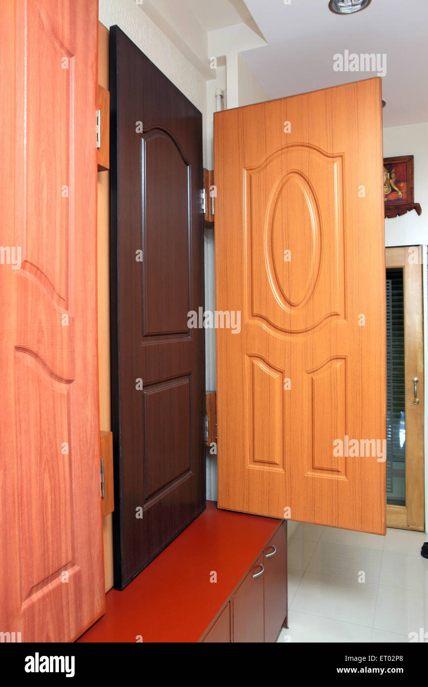 ABS PVC Acrylonitrile doors India Asia Stock Photo