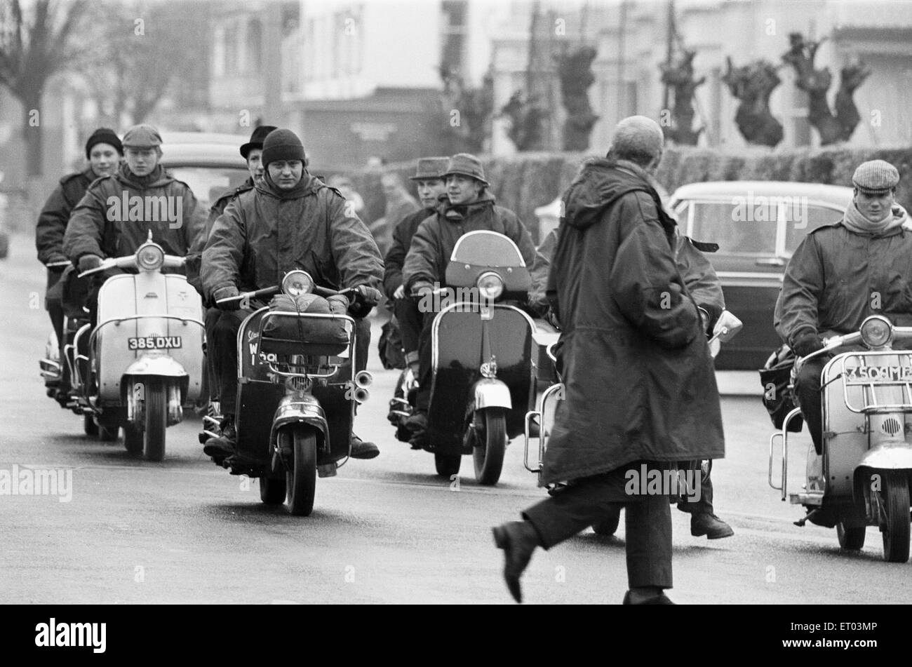 Mod Rocker Scooter Mods and rockers 1960s hi-res stock photography and images - Alamy