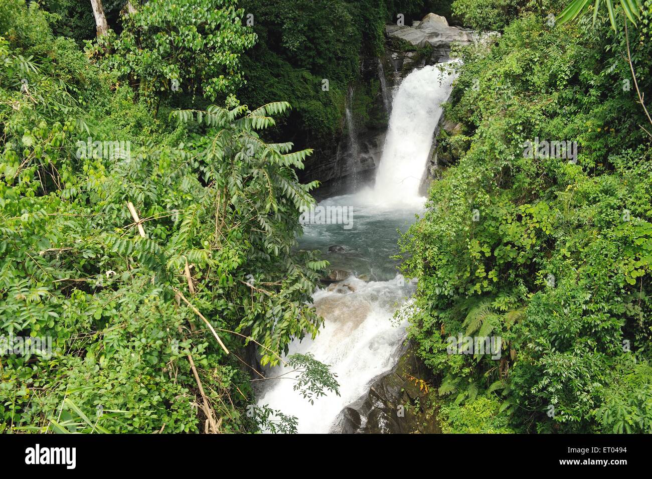 Waterfall , Banthanti , Shikha , Nepal , Federal Democratic Republic of Nepal , South Asia , Asia Stock Photo