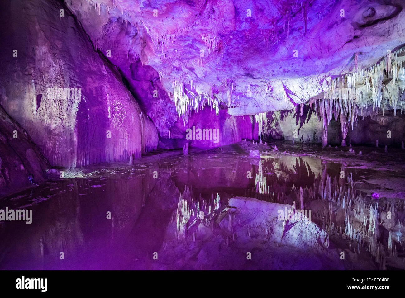 Inside The Tskaltubo Cave Also Called Prometheus Cane In Imereti 
