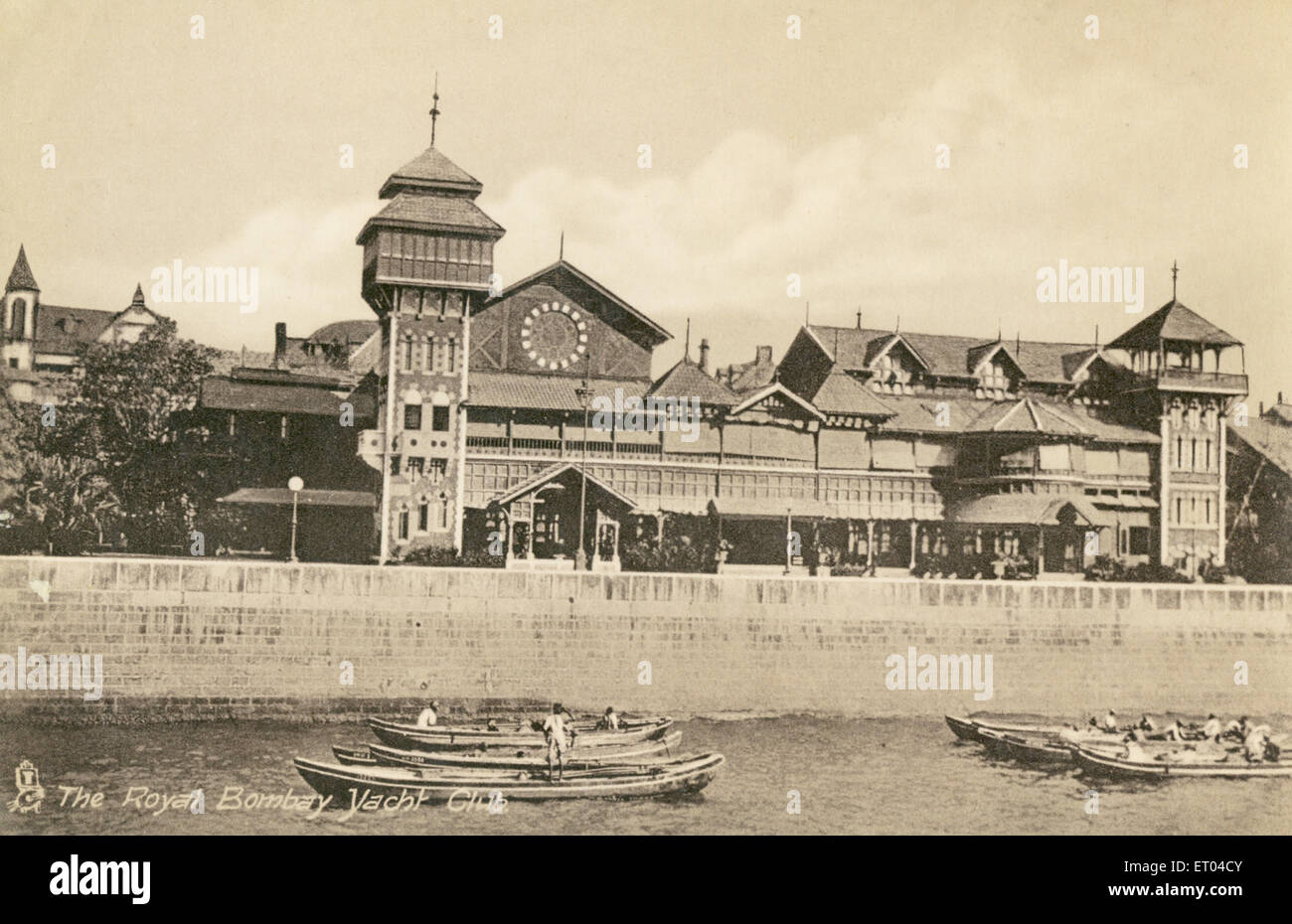 Old vintage 1900s Royal Bombay Yacht Club RBYC , Bombay , Mumbai , Maharashtra , India - JSA 151358 Stock Photo