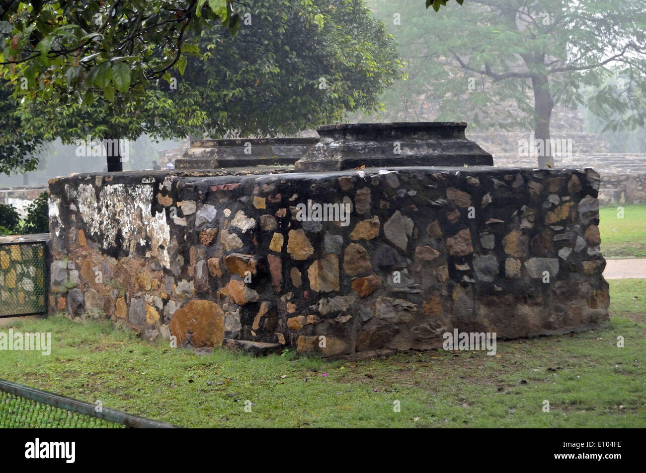 Tombs outside Qutab Minar at Delhi India Stock Photo