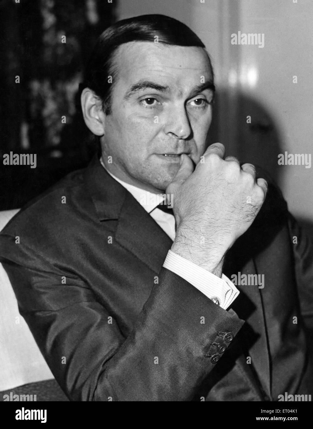 Welsh actor Stanley Baker, April 1964. Stock Photo