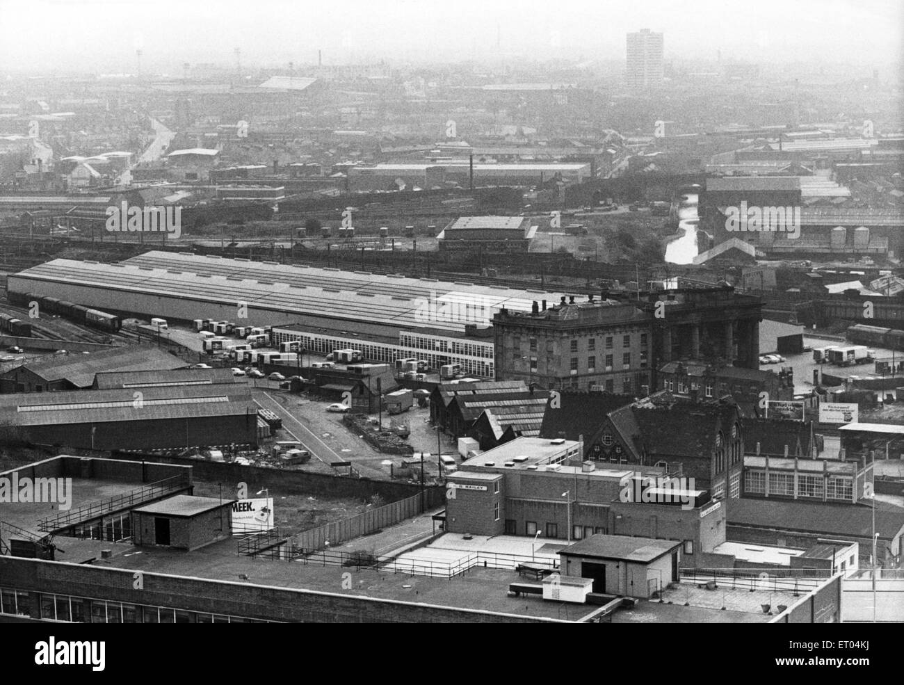 Curzon Street Station in Birmingham, West Midlands. 16th April 1979. Stock Photo
