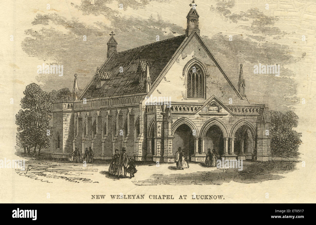 New Wesleyan chapel at Lucknow ; Uttar Pradesh ; India Stock Photo