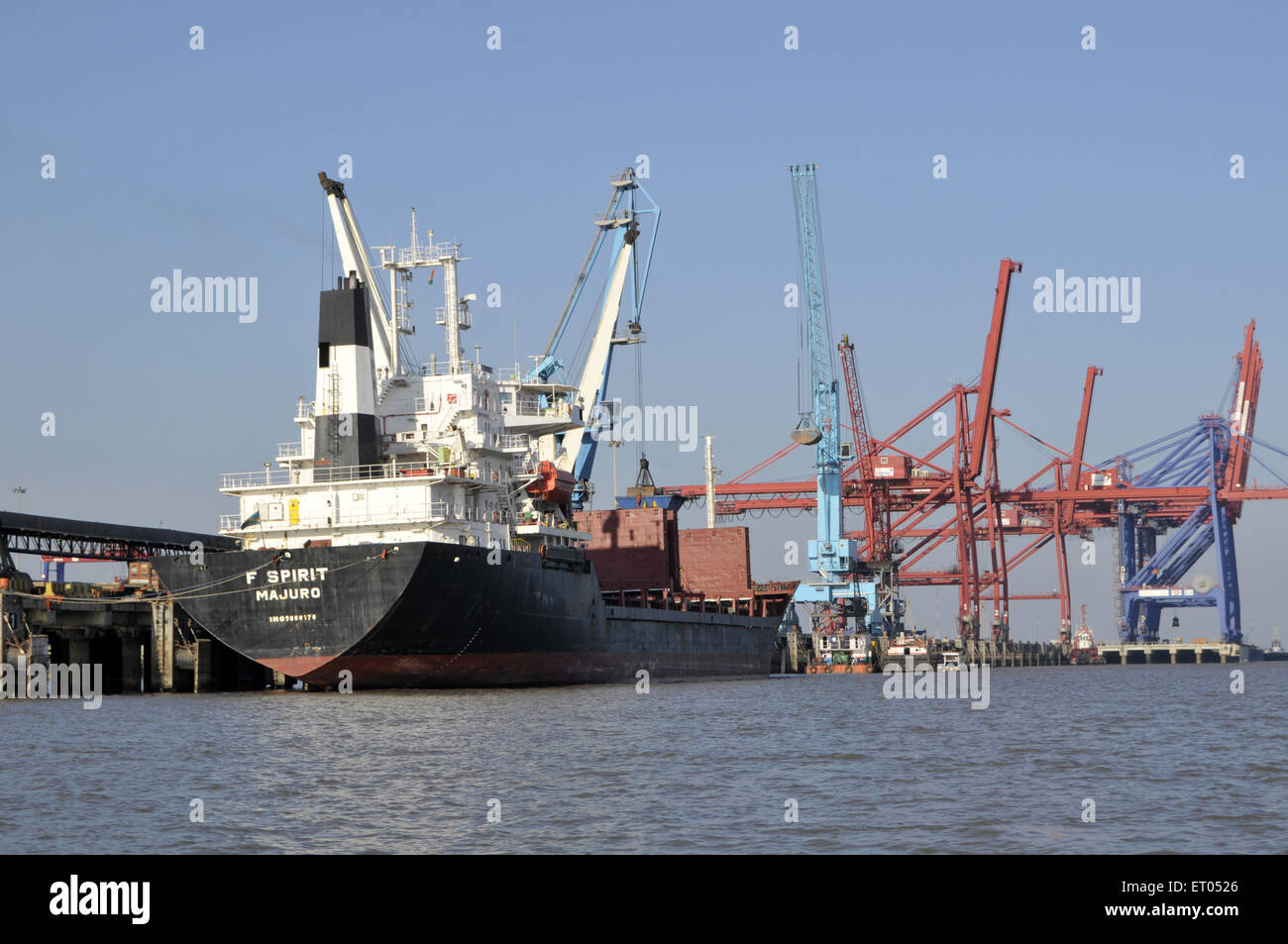 Part of Oil tanker docked in Pipavav Port at Gujarat India Stock Photo ...