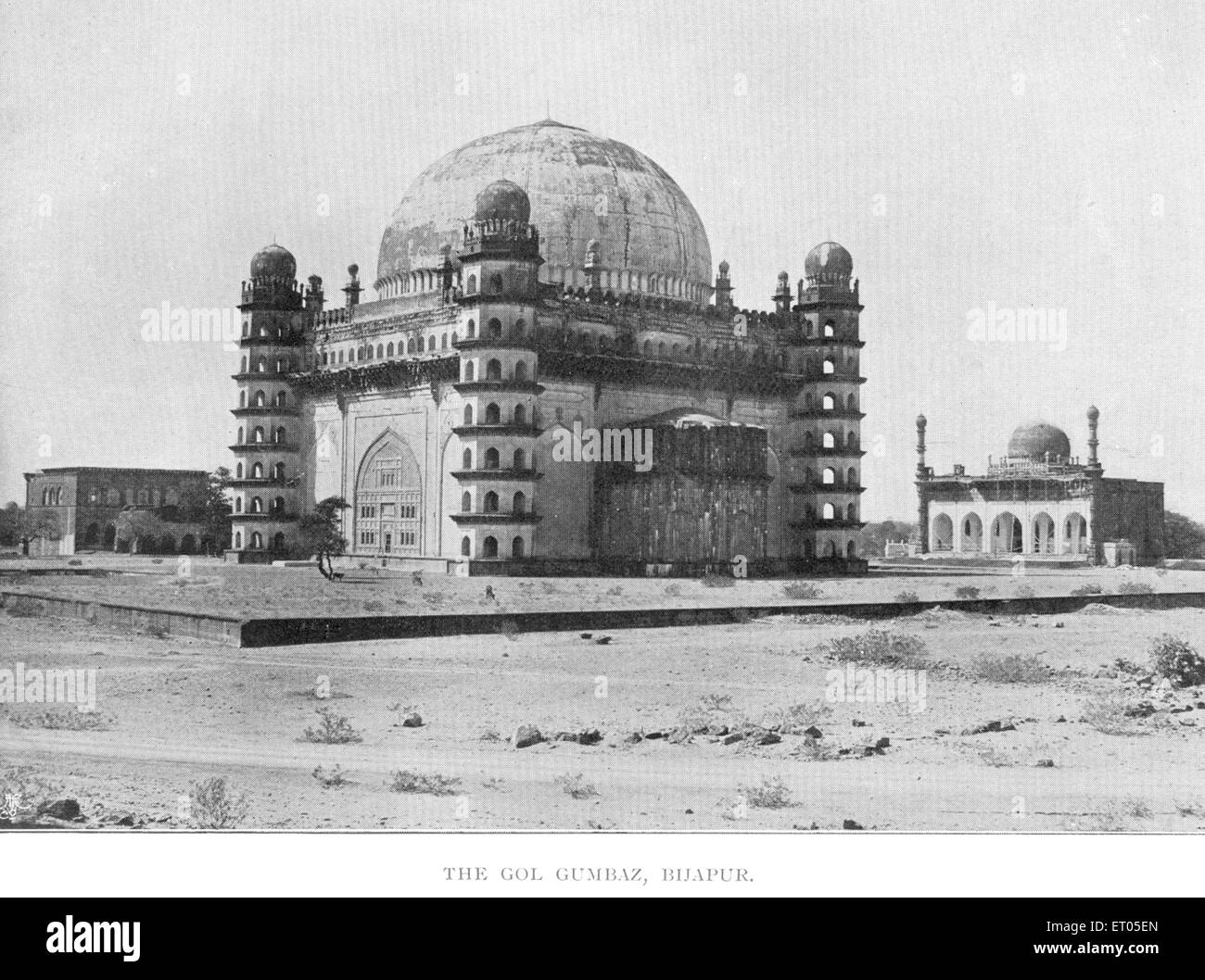 Gol Gumbaz, mausoleum, Bijapur, Bijapura, Vijayapura, Karnataka, India, Asia, vintage, 1900s Stock Photo