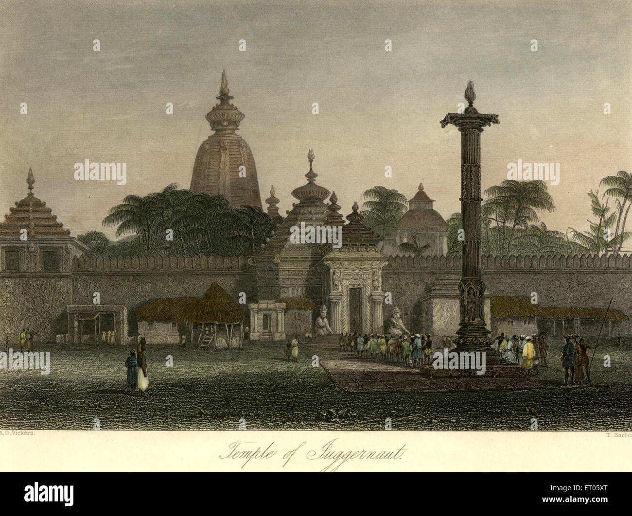 Temple of juggernaut India Stock Photo