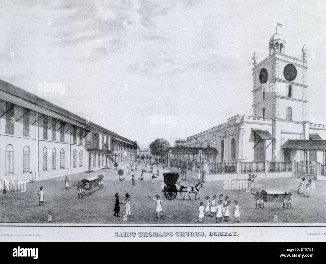 Saint Thomas's Church ; Bombay Mumbai ; Maharashtra ; India Stock Photo