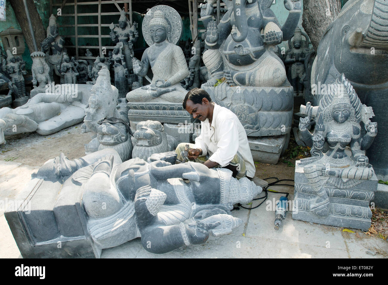 Mahabalipuram Sculptures Stock Photos & Mahabalipuram Sculptures Stock