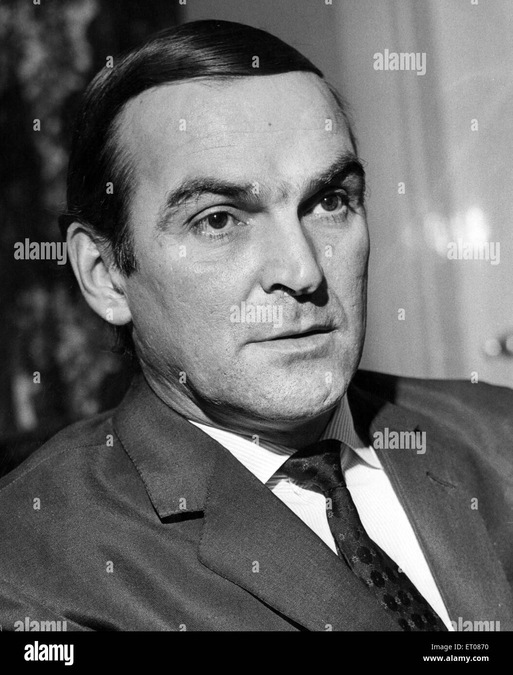 Welsh actor Stanley Baker, April 1964. Stock Photo