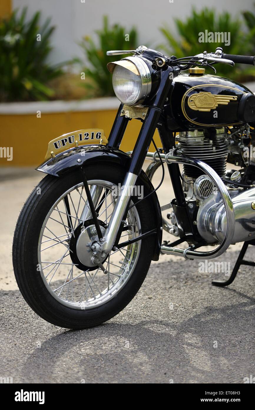 Royal Enfield bullet G2 350 cc 1960 vintage motorcycle Stock Photo
