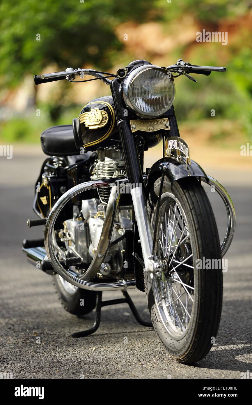 Royal Enfield bullet G2 350 cc 1960 vintage motorcycle Stock Photo