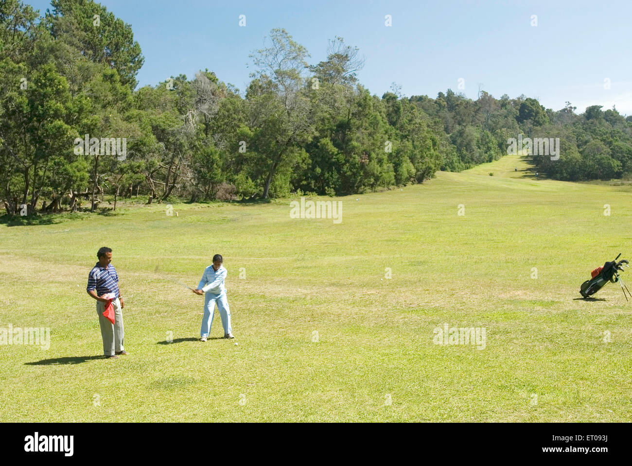 Kodaikanal golf club started in 1895 covers 6426 yards area ; Kodaikanal popularly known as Kodai ; Tamil Nadu ; India Stock Photo