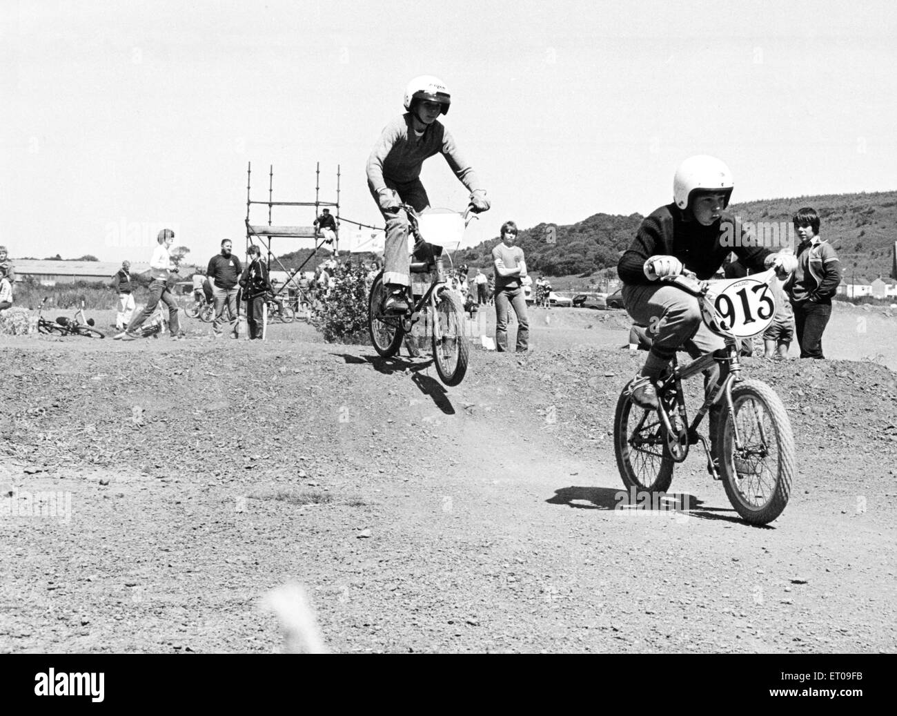 BMX bike riders converged on Margrove Park for the first Northern region  bicycle motocross meeting ever staged. Organised by the Guisborough BMX  Club, three teams competed for various trophies, they were Guisborough