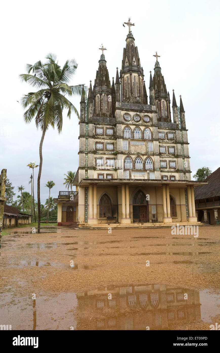 St. Peter's and St. Paul's Jacobite Orthodox church in Kolenchery ; Kerala ; India Stock Photo