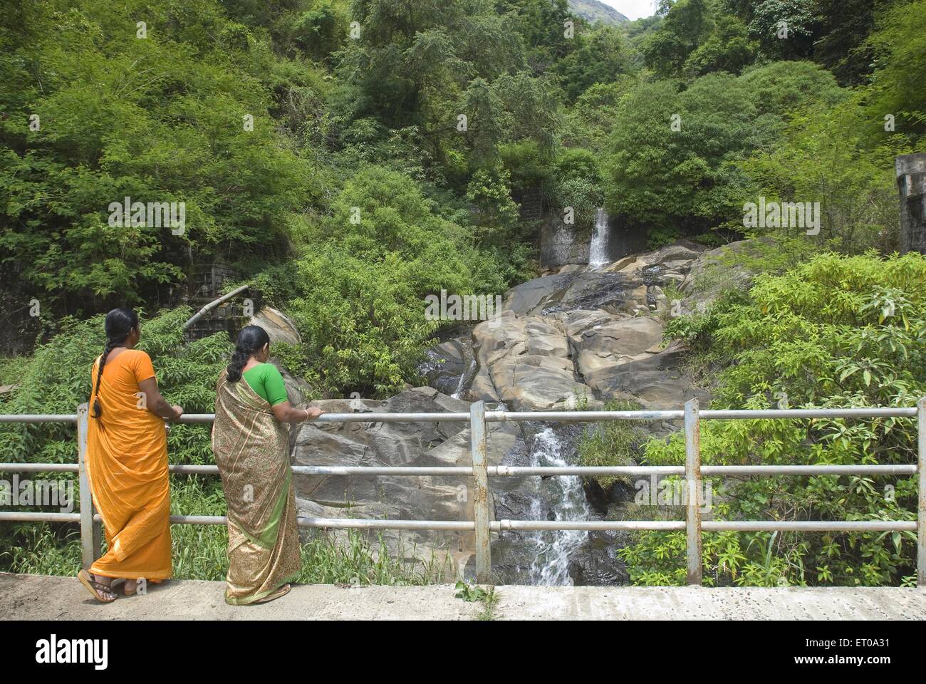 Waterfalls at Singara near Madumalai ; Nilgiris ; Tamil Nadu ; India Stock Photo