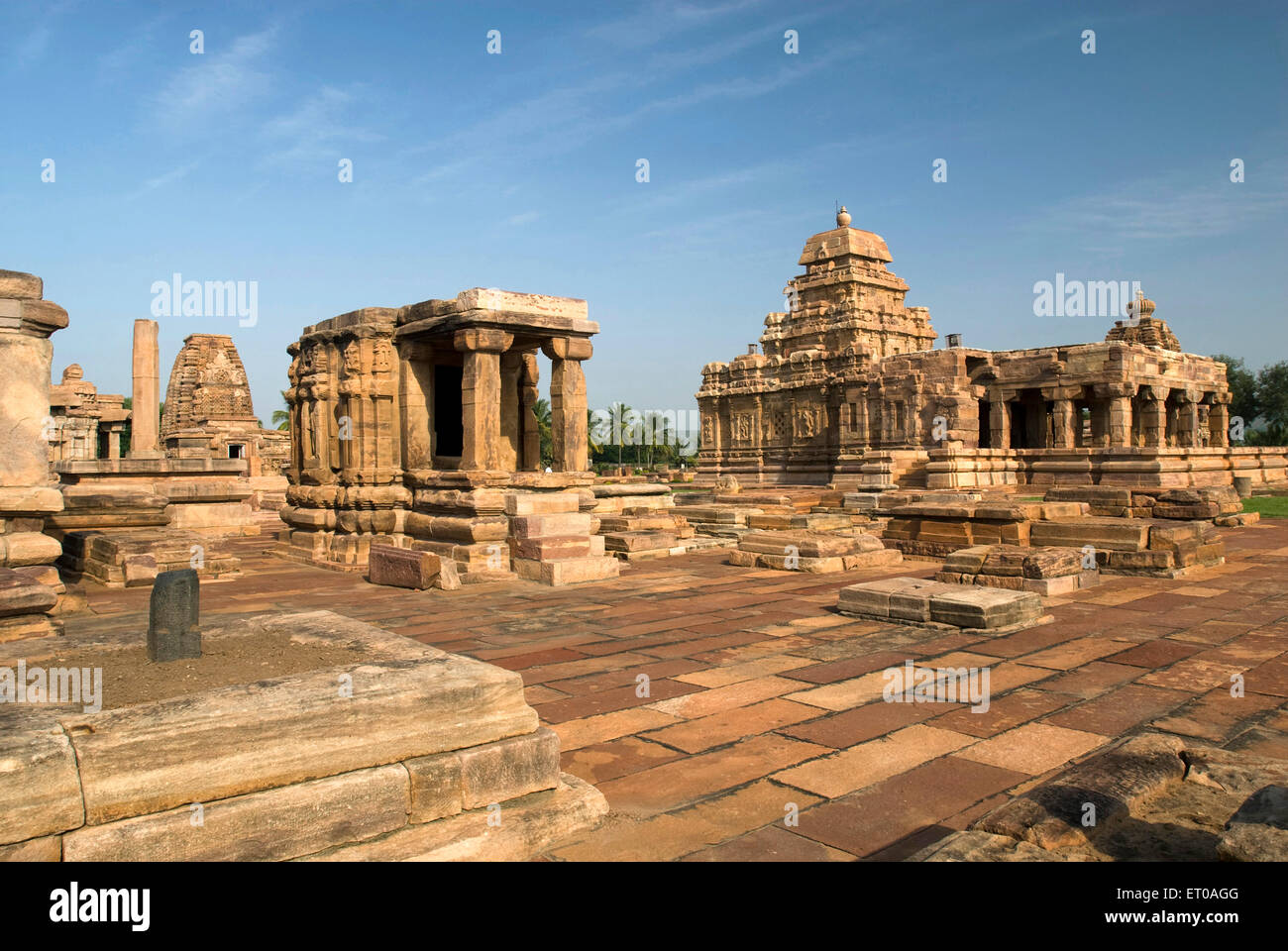 UNESCO World Heritage Site ; temples in Pattadakal ; Karnataka ; India Stock Photo